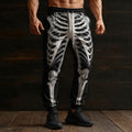 Men's Halloween 3d Skeleton Costumes Sweatpants