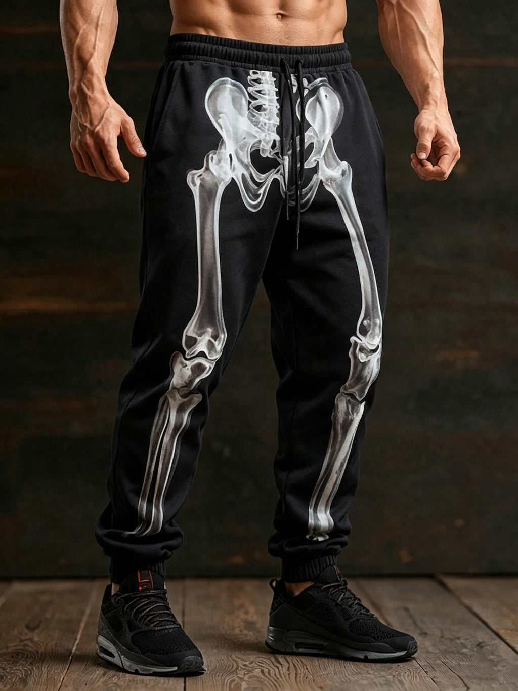 Men's Halloween 3d Skeleton Costumes Sweatpants