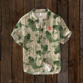 Vintage Fish Japanese Art Linen Blend Comfy Shirt