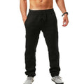 Men's Vintage Drawstring Casual Cotton Linen Pants
