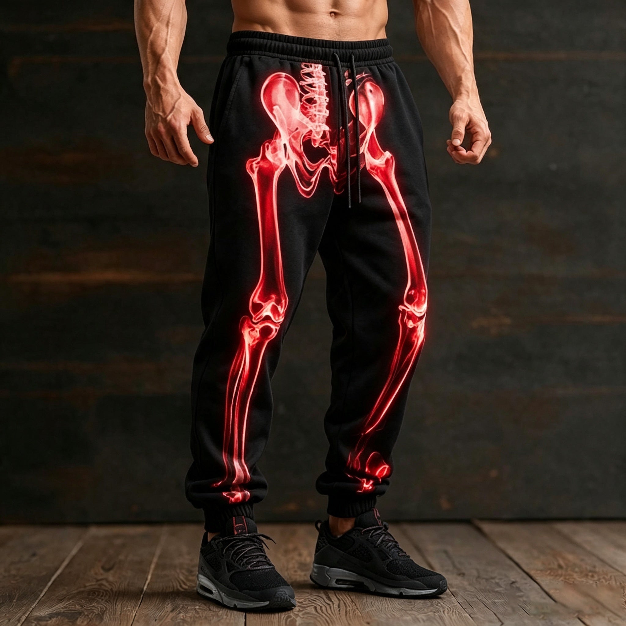 Men's Halloween 3d Skeleton Costumes Sweatpants