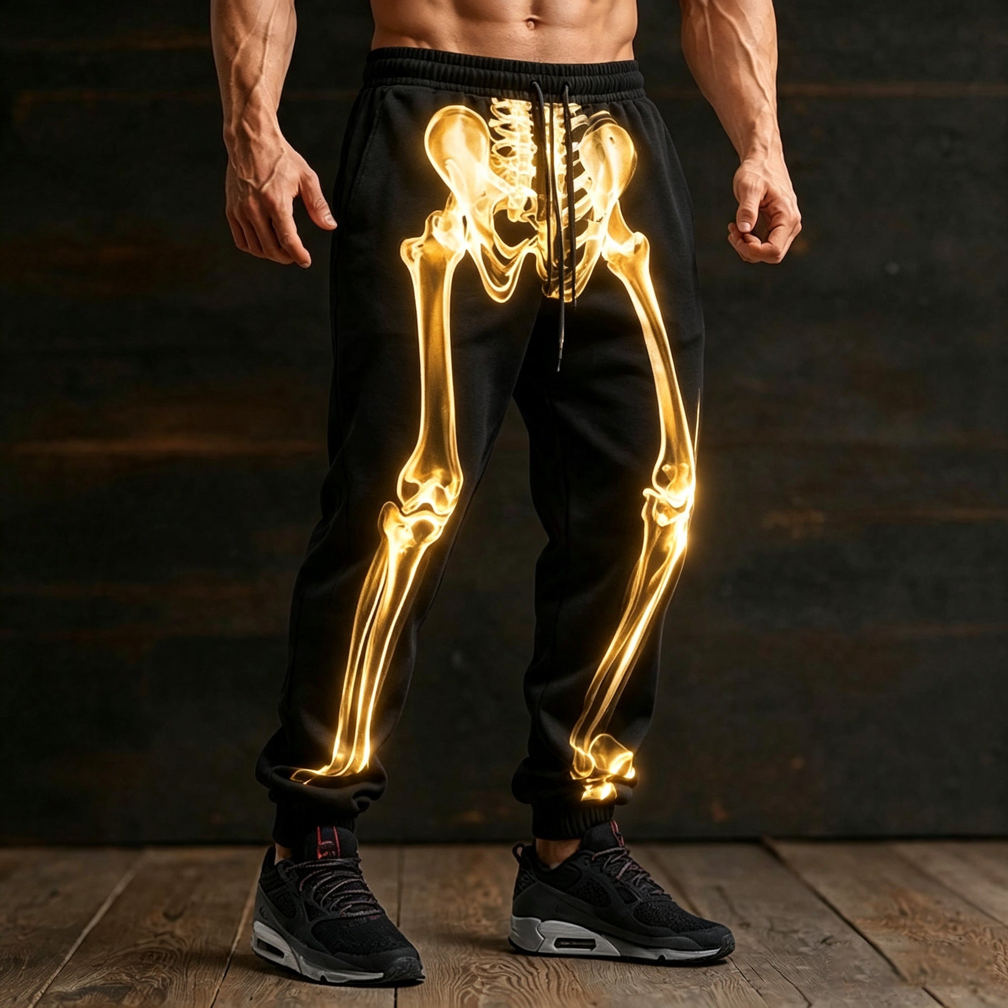 Men's Halloween 3d Skeleton Costumes Sweatpants