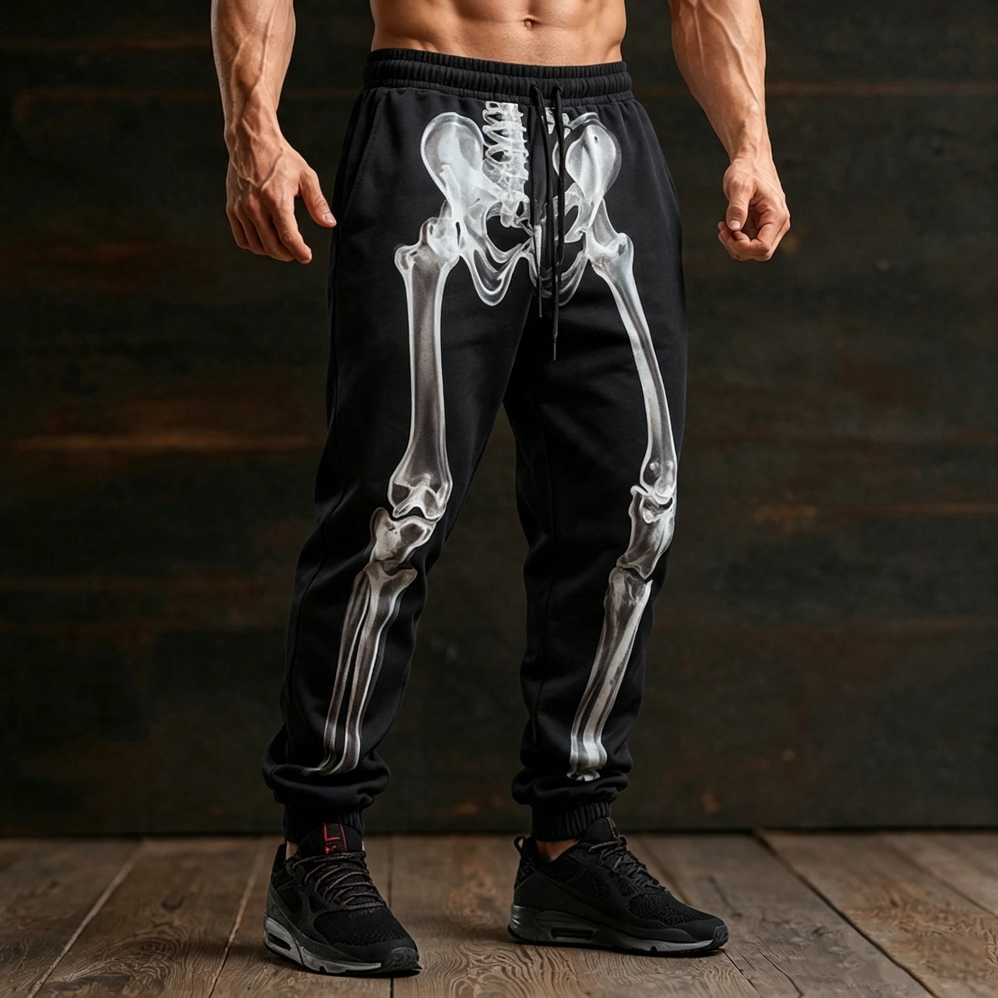 Men's Halloween 3d Skeleton Costumes Sweatpants