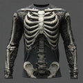 Halloween Men's Skull Graphic Skull Skeleton Long Sleeve T-shirt